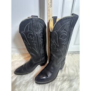 Black Laredo Cowboy Boots (Womens 5); cowgirl, boho, rodeo